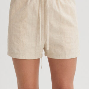 Alternative view of Lara Stripe Textured Linen Shorts