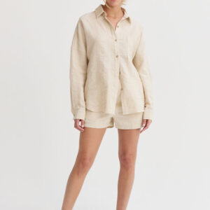 Alternative view of Lara Stripe Textured Linen Shirt