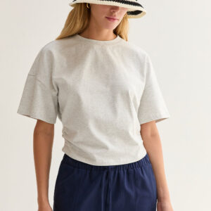 Alternative view of Suzy Semi Cropped Ruched Knit Top