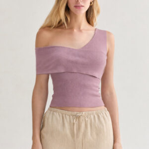 Micah One Shoulder Knit Top