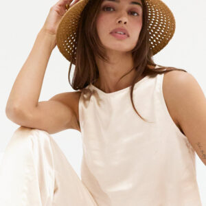 Dawn Satin Sleeveless Top