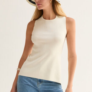 Alternative view of Sofie Cross Back Cut Out Knit Top